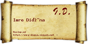 Imre Diána névjegykártya