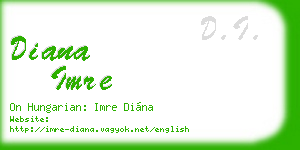 diana imre business card